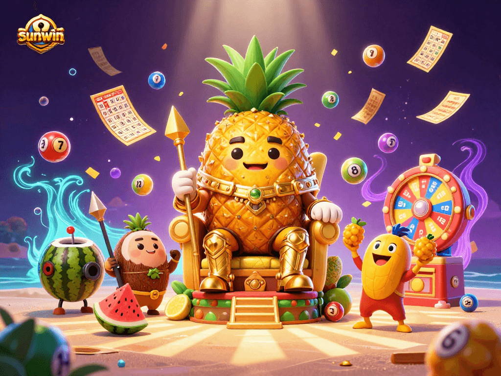 Experience thrilling wins with sunwin as the golden pineapple king reigns over a vibrant casino.