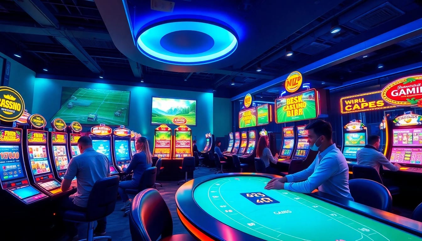 Engaging players at an online casino showcasing dynamic gaming options, illustrating go8's modern betting experience.