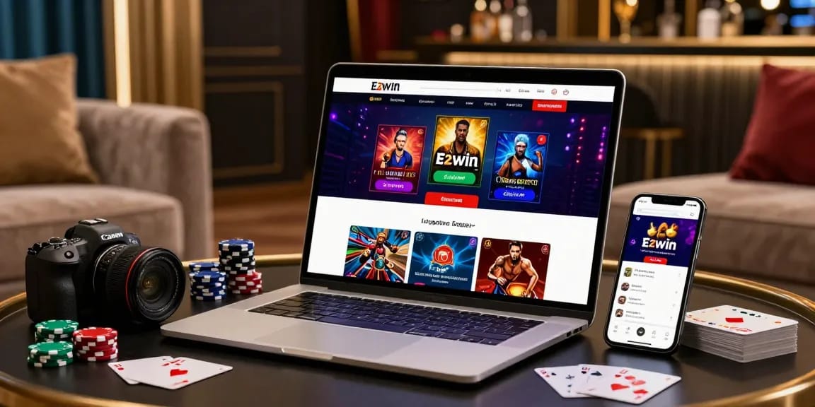 Nền tảng E2WIN với giao diện hiện đại và trò chơi đa dạng, mang đến trải nghiệm cá cược cao cấp.