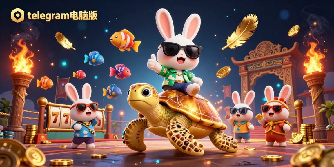 在丰富的赌场主题场景中,以幸运兔子和金龟子的身份参与生动的telegram电脑版游戏。