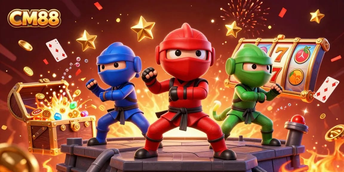 Experience thrilling gameplay at CM88 with vibrant chameleons and dynamic casino elements.