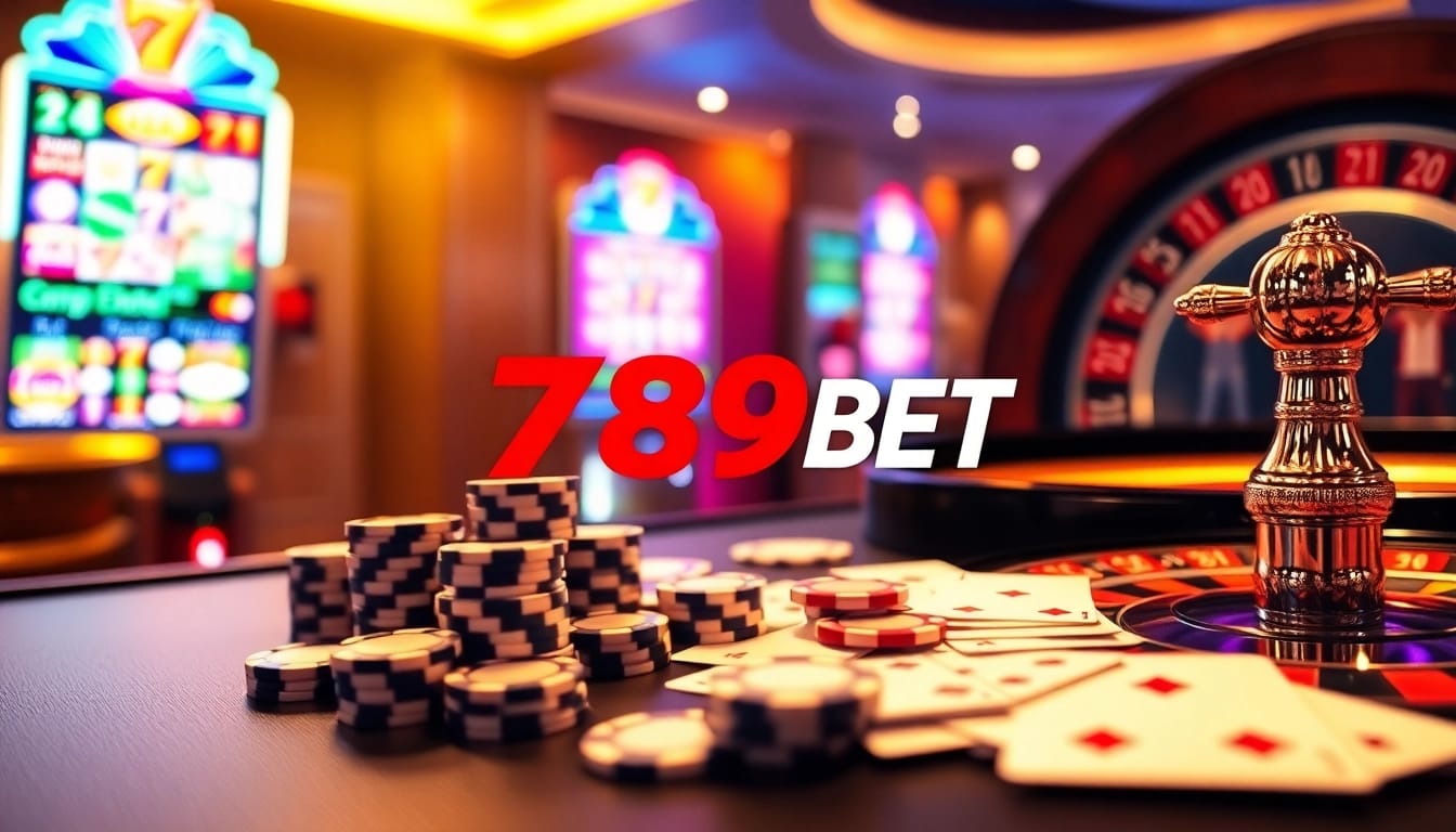 Experience thrilling casino action with 789BET, featuring vibrant slot machines and poker games.