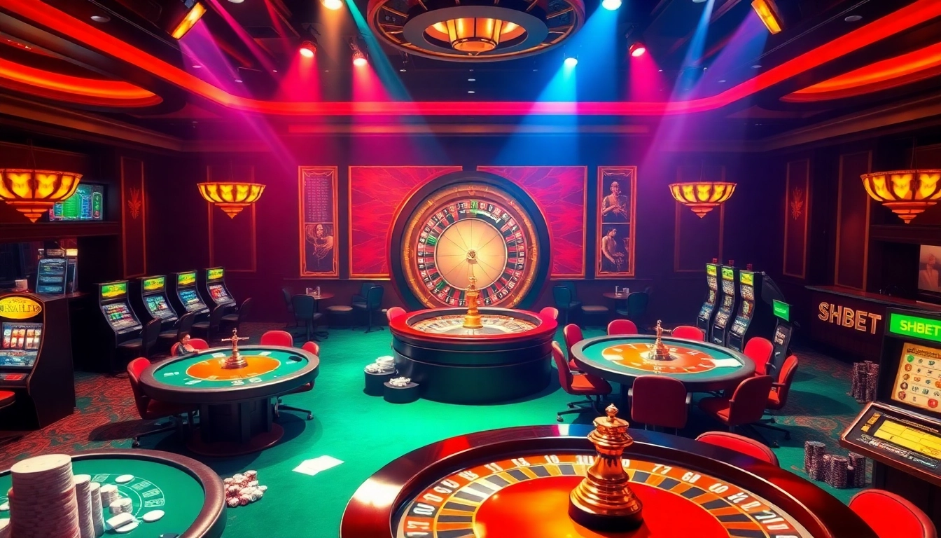 Experience high-stakes gaming at SHBET's luxurious casino tables, where every bet counts.