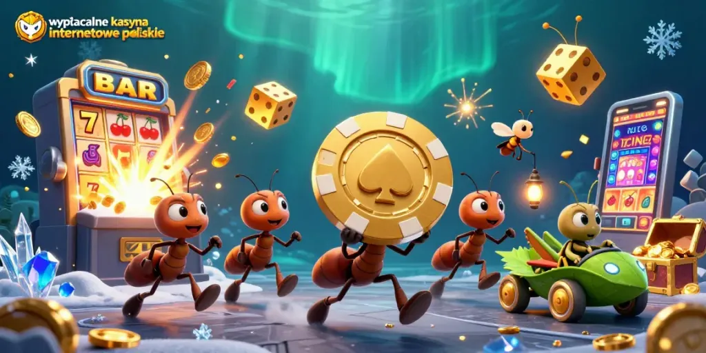 Experience the thrill of wypłacalne kasyna internetowe polskie with a cartoon heist of ants and casino treasures!