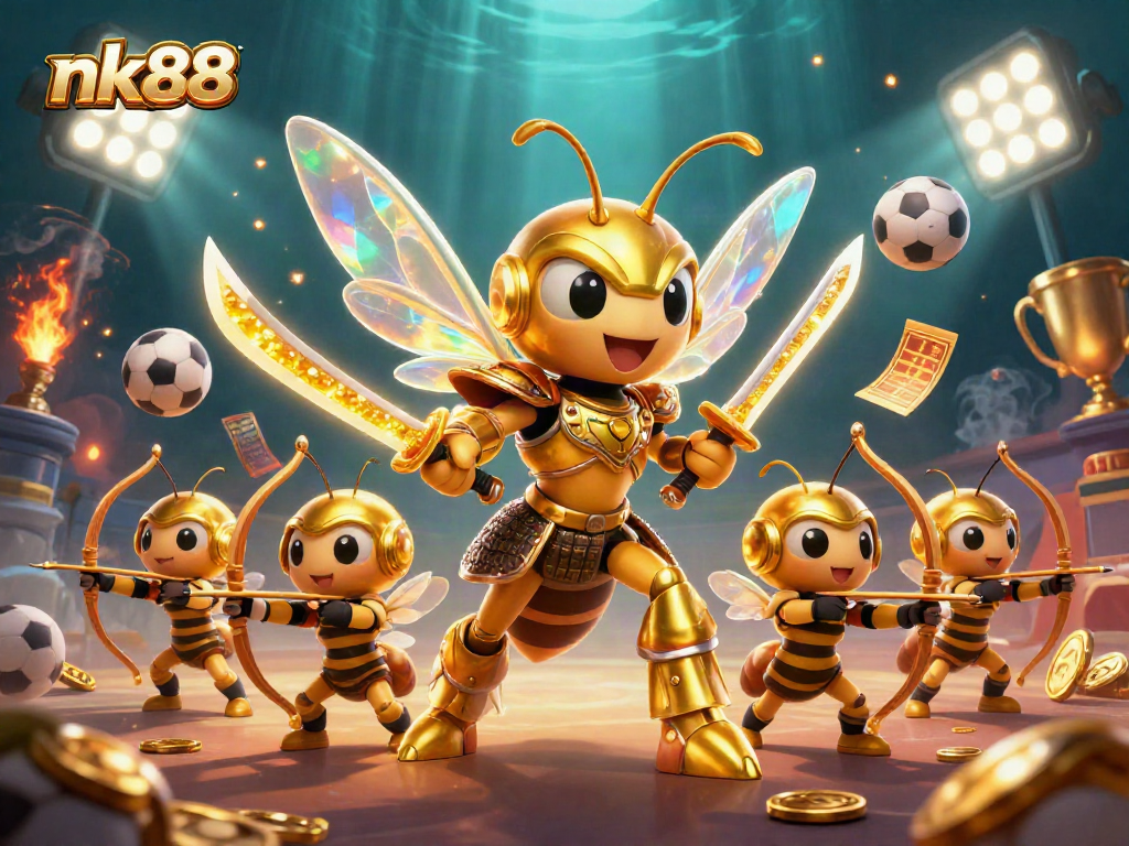 Experience thrilling bets with nk88 in a vibrant casino scene filled with dynamic elements.