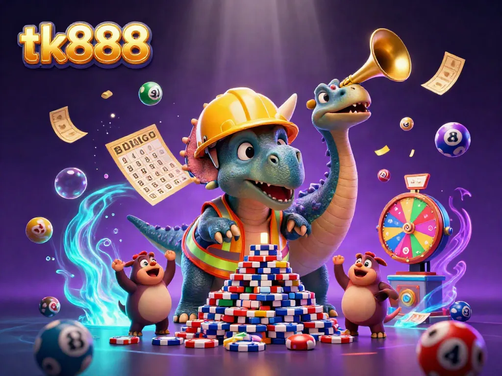 Join the festive celebration at tk888 with dynamic casino themes and cheerful characters!