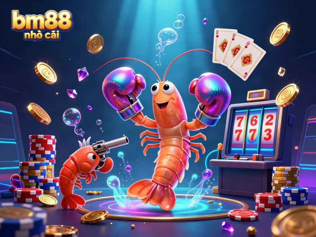 Engage with bm88 nhà cái through an exciting underwater casino adventure featuring vibrant 3D elements.