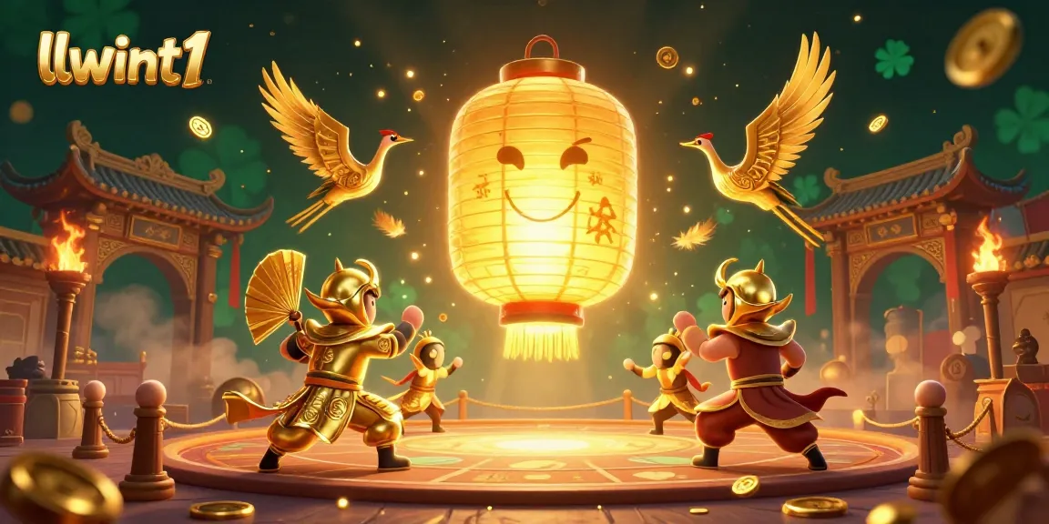 Experience thrilling gaming at LLWIN with golden lantern spirits, feathery warriors, and vibrant casino elements.