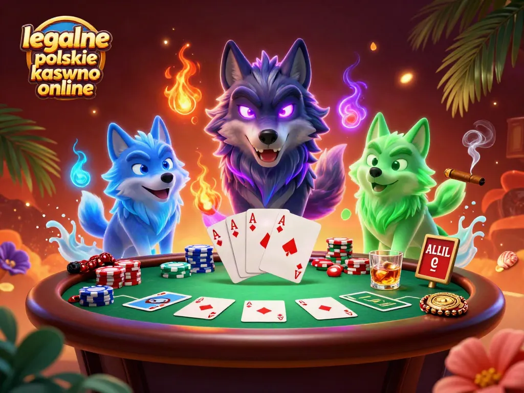 Experience thrilling gameplay at legalne polskie kasyno online with an enchanting poker scene and mystical characters.