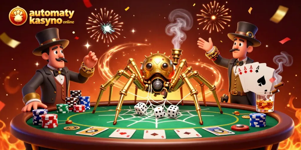 Experience the excitement of automaty kasyno online with vibrant 3D characters and casino elements.