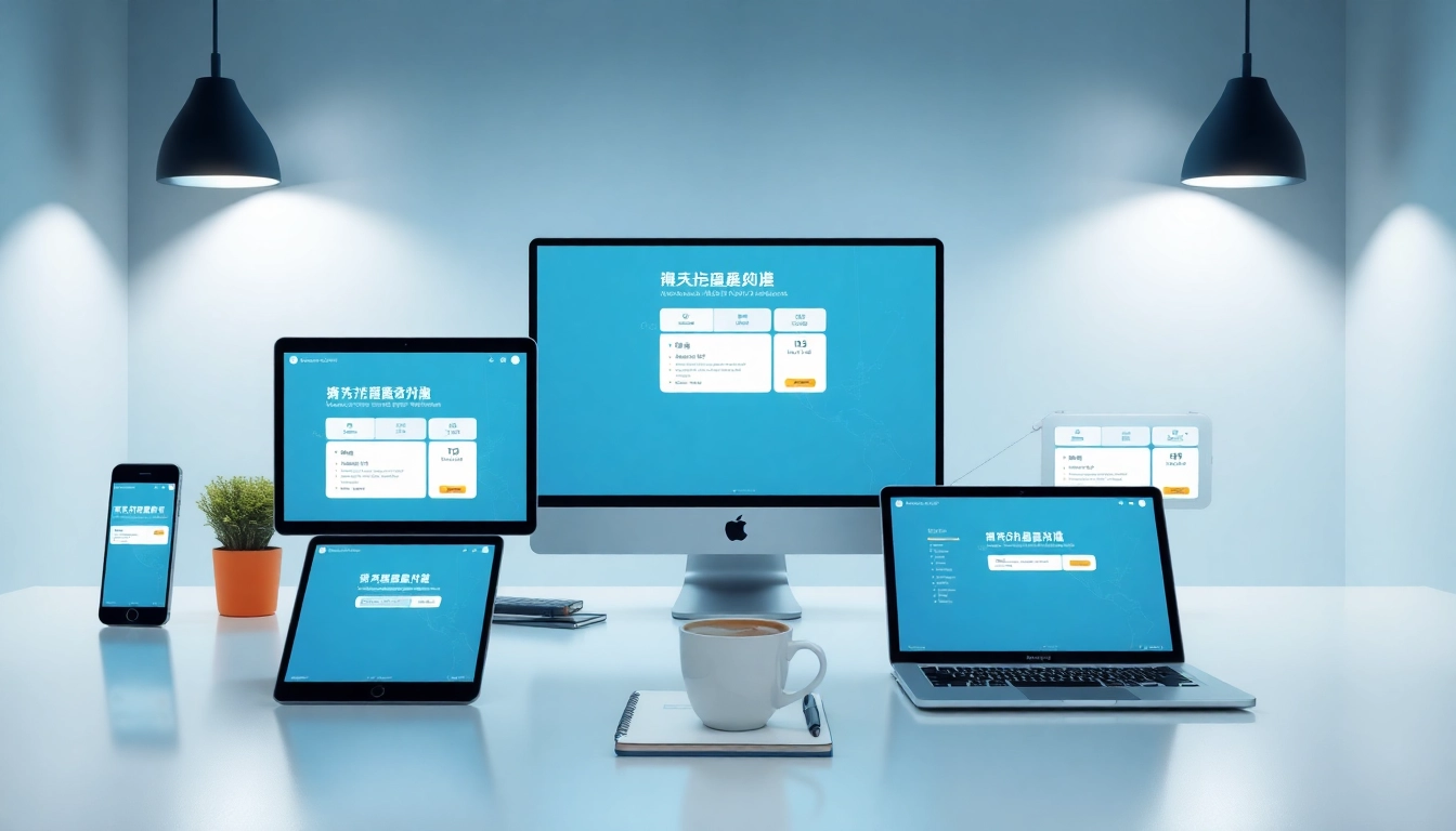 快连官网 showcased on various devices in a modern workspace setting, reflecting trust and innovation.