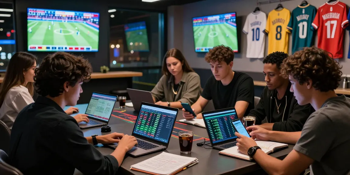 nhận định kèo nhà cái analysis in modern betting lounge with technology and excitement