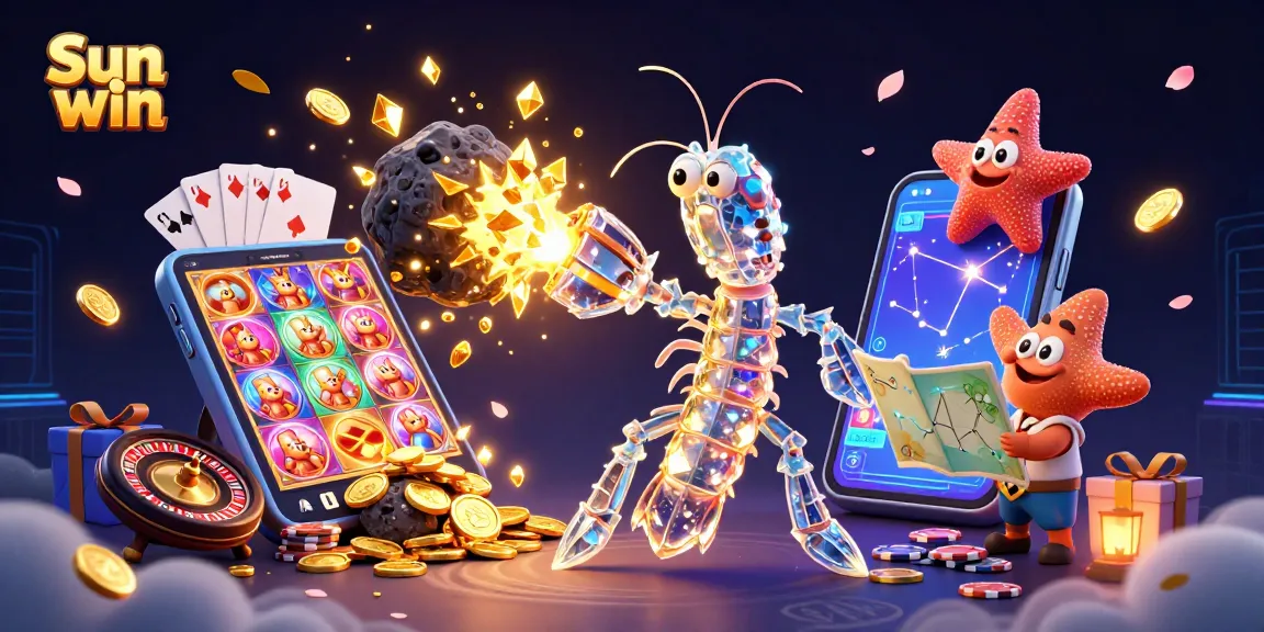 Experience thrilling gameplay at Sun win with vibrant slot games and exploding gems in action-packed 3D art.