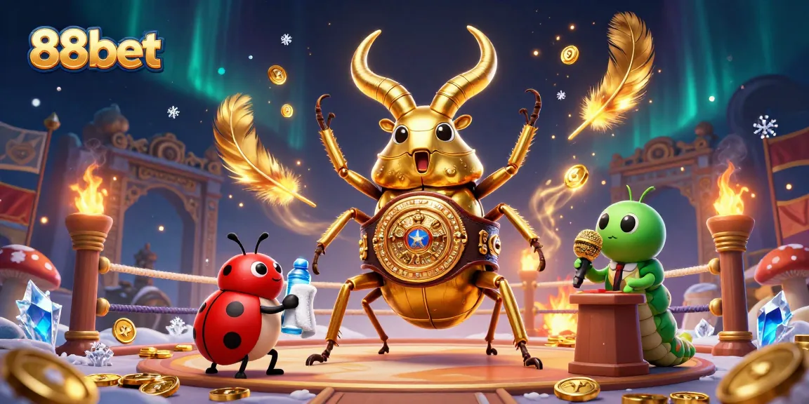 Experience thrilling bets at 88bet with cartoon champions battling in a vibrant casino.